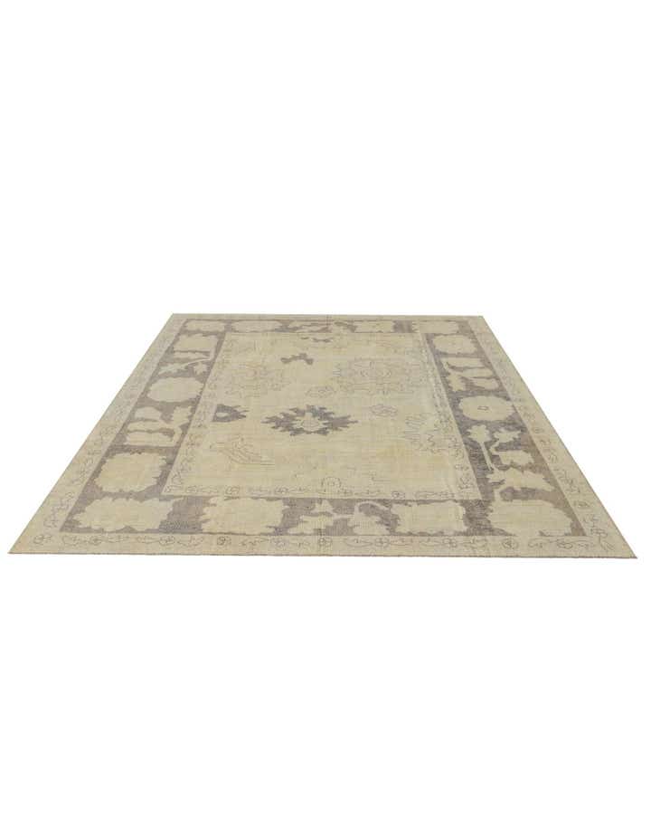 8' 5 x 10' 2 Hand Knotted Oushak Wool Rug