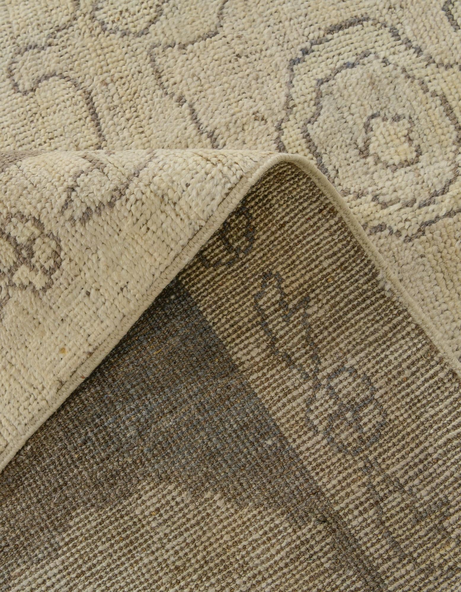 8' 5 x 10' 2 Hand Knotted Oushak Wool Rug