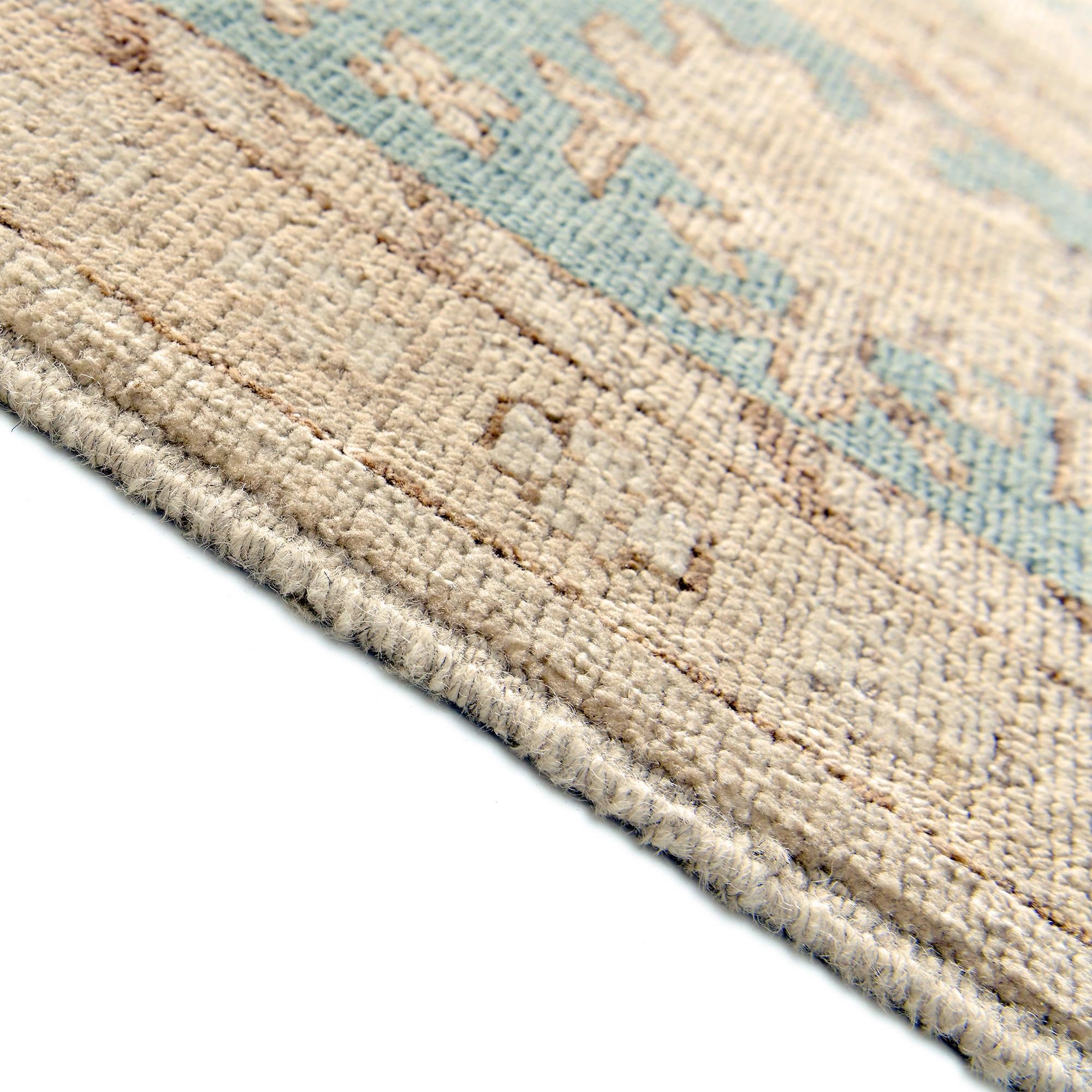 280cm x 375cm Hand Knotted Oushak Wool Rug