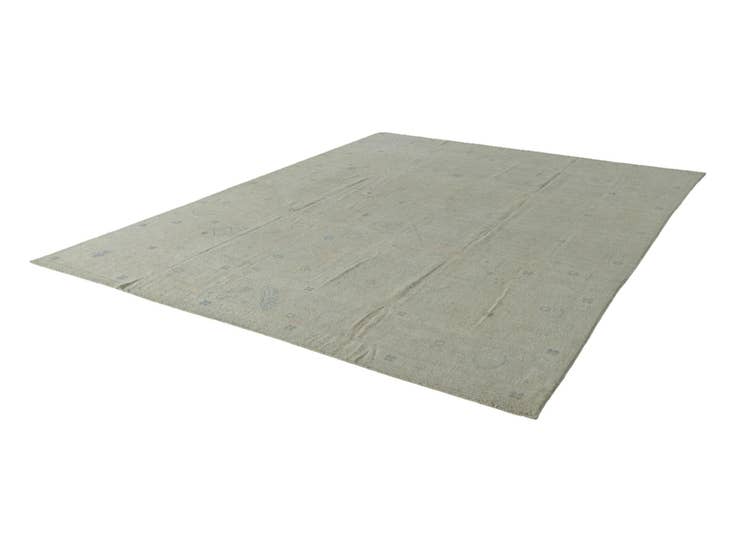 Detail image of 8' 10 x 11' 8 Hand Knotted Oushak Wool Rug