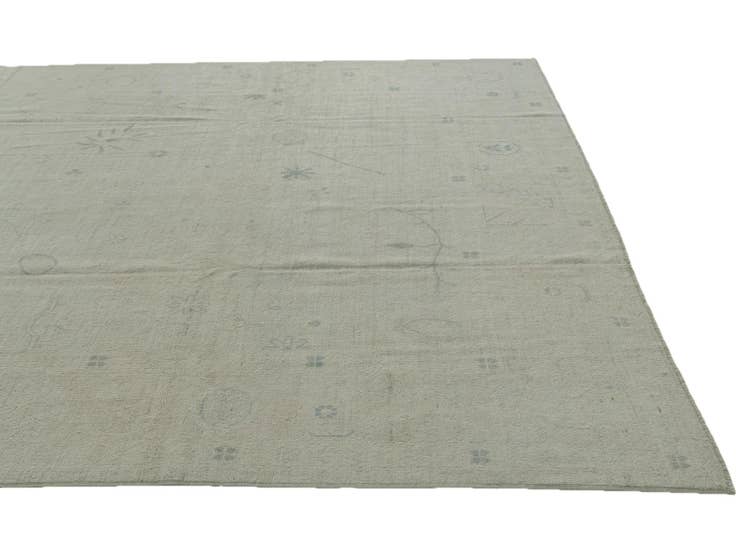 Detail image of 8' 10 x 11' 8 Hand Knotted Oushak Wool Rug