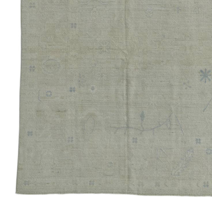 Detail image of 8' 10 x 11' 8 Hand Knotted Oushak Wool Rug