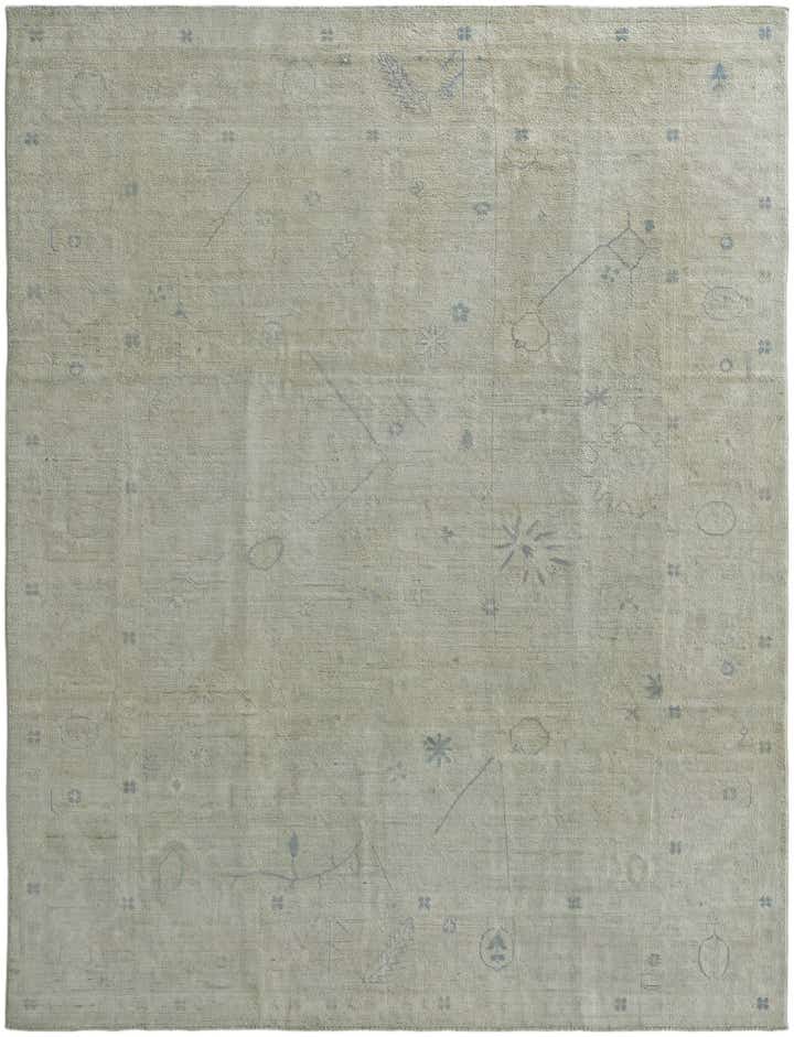8' 10 x 11' 8 Hand Knotted Oushak Wool Rug