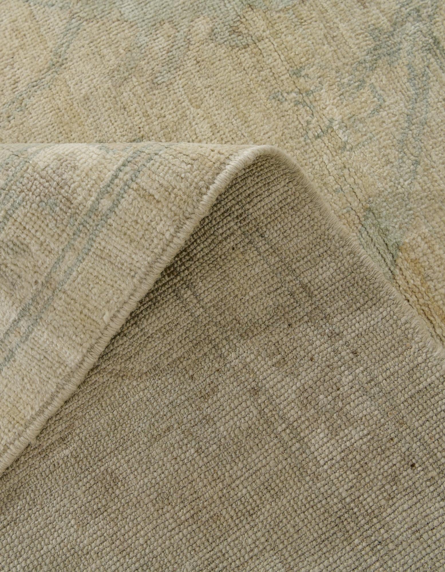 8' x 9' 10 Hand Knotted Oushak Wool Rug