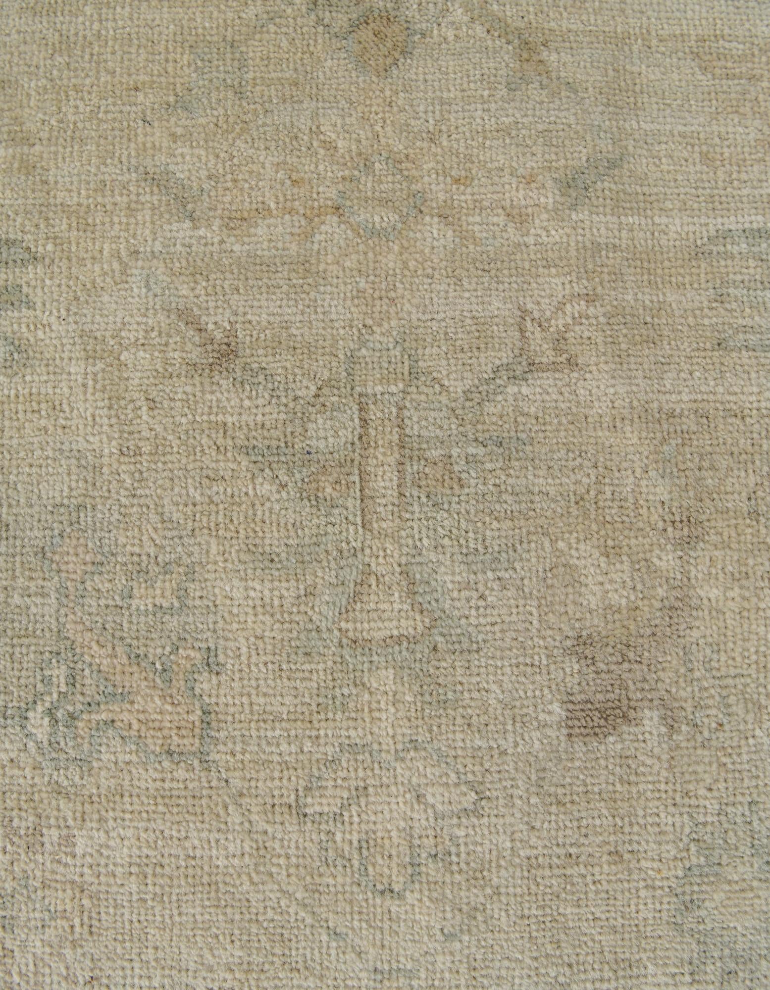 8' x 9' 10 Hand Knotted Oushak Wool Rug