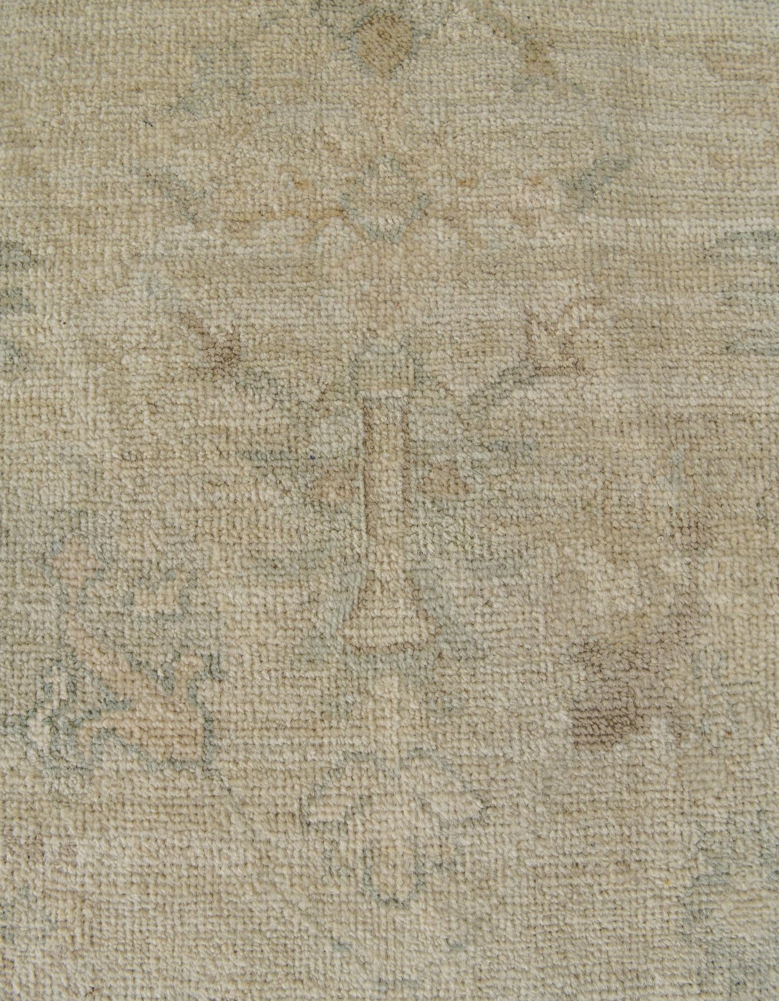 8' x 9' 10 Hand Knotted Oushak Wool Rug