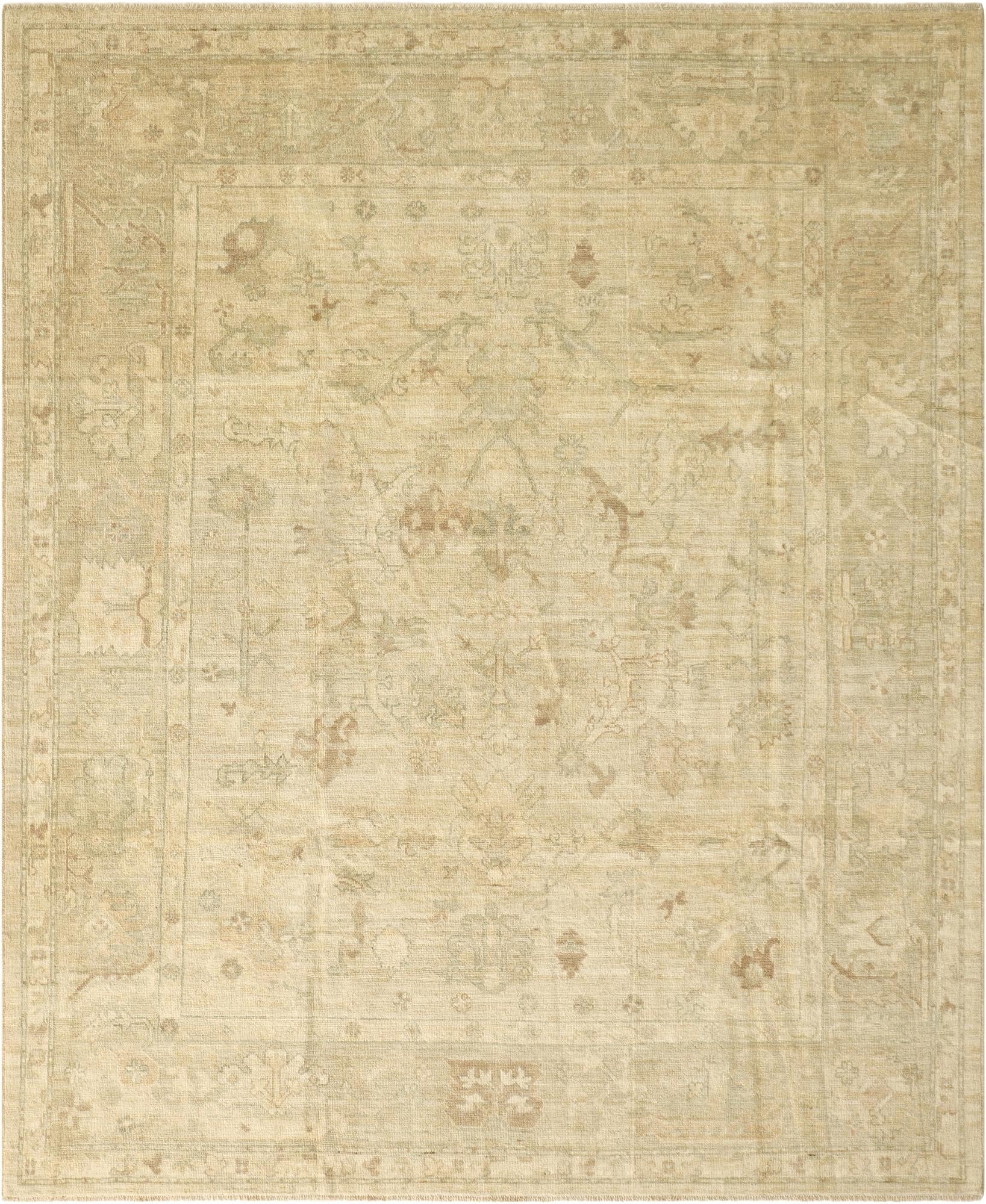 8' x 9' 10  Hand Knotted Oushak Wool Rug