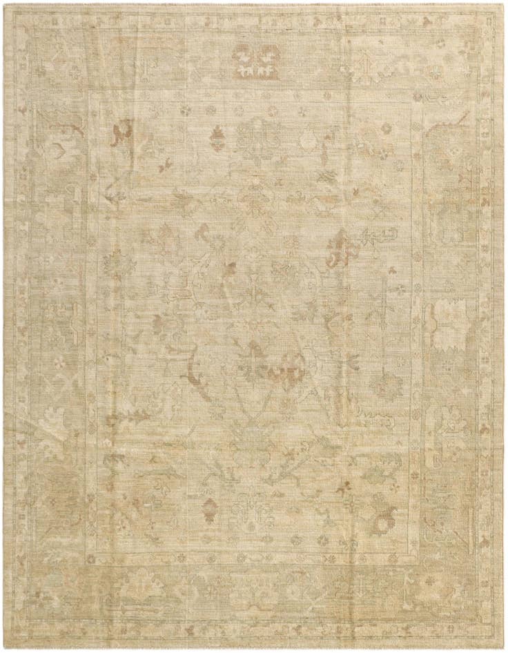 Detail image of 8' x 9' 10 Hand Knotted Oushak Wool Rug