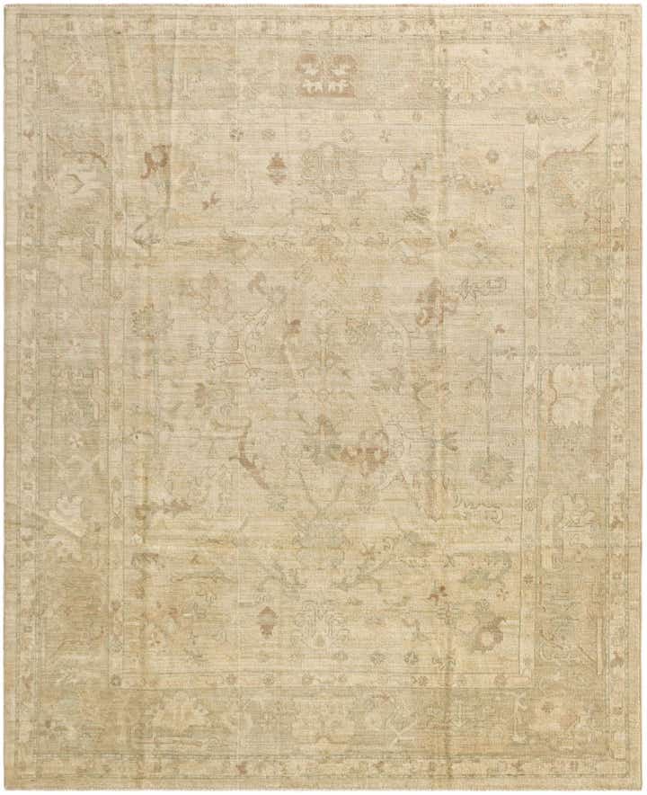 8' x 9' 10 Hand Knotted Oushak Wool Rug