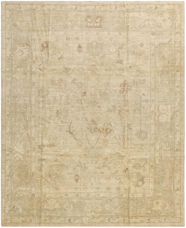 Detail image of 8' x 9' 10 Hand Knotted Oushak Wool Rug