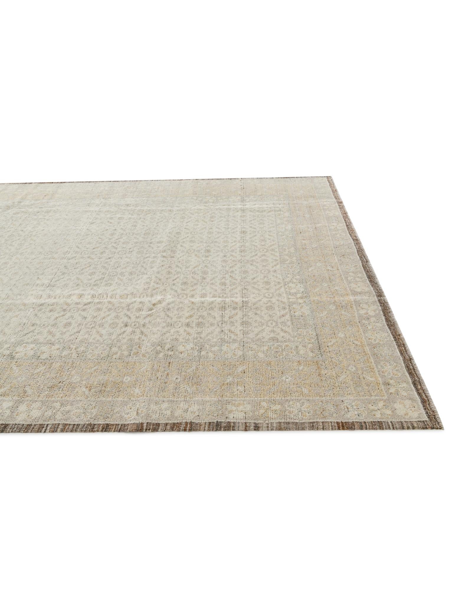 8' 3 x 10' 1 Hand Knotted Oushak Wool Rug
