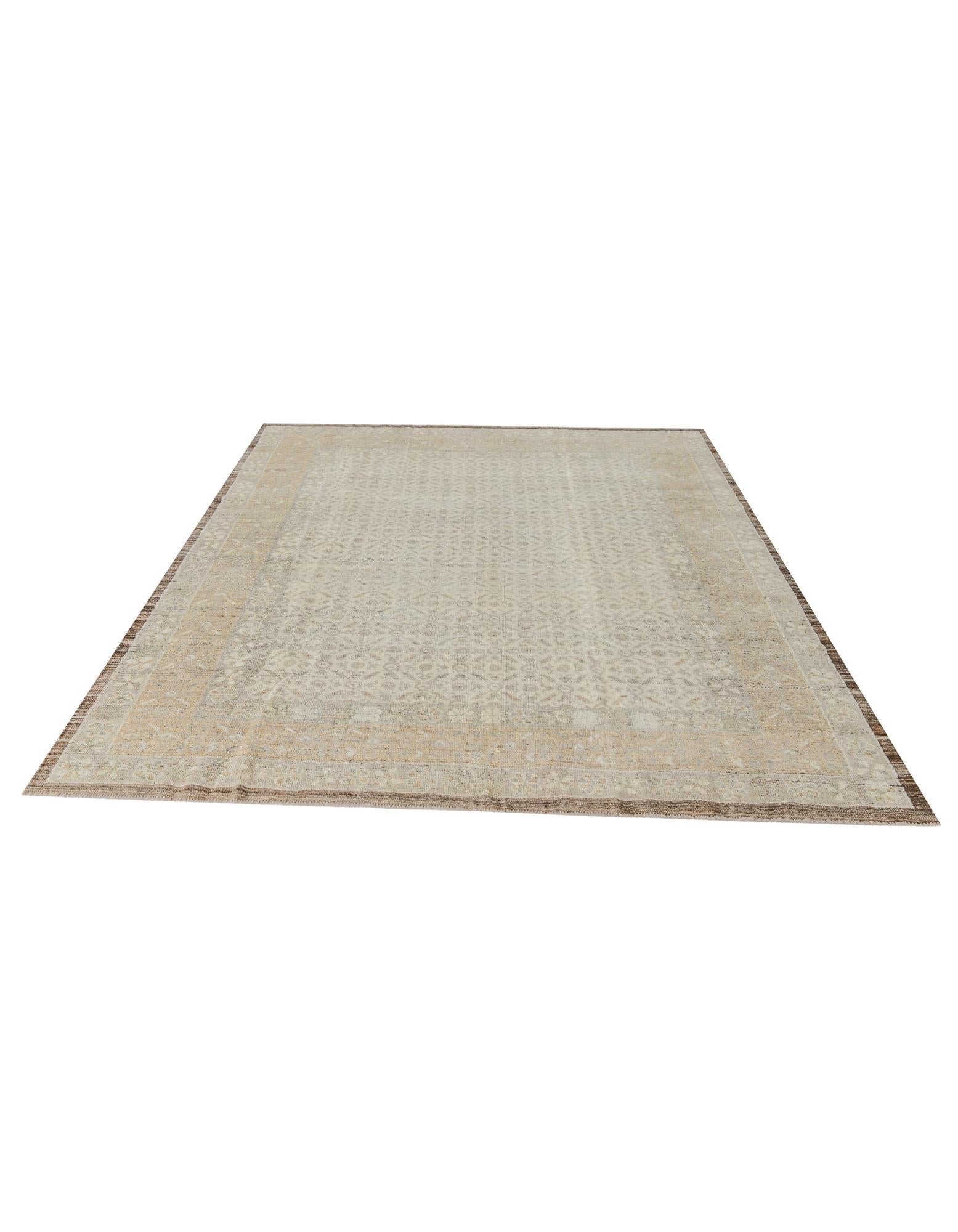 8' 3 x 10' 1 Hand Knotted Oushak Wool Rug
