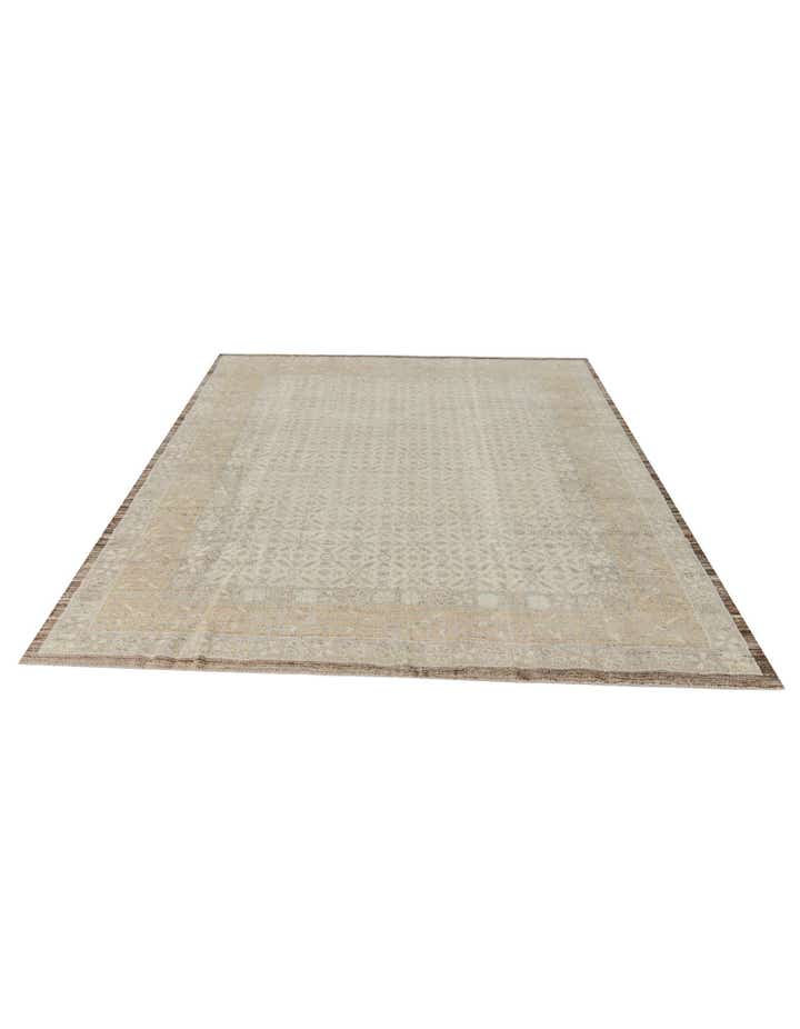 8' 3 x 10' 1 Hand Knotted Oushak Wool Rug