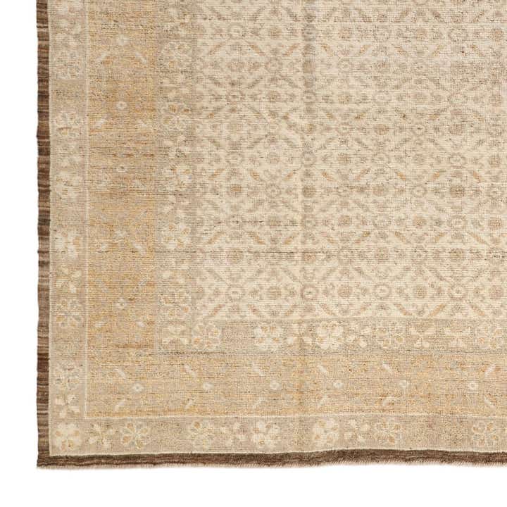 8' 3 x 10' 1 Hand Knotted Oushak Wool Rug