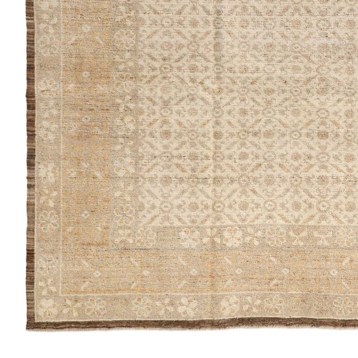 Detail image of 8' 3 x 10' 1 Hand Knotted Oushak Wool Rug
