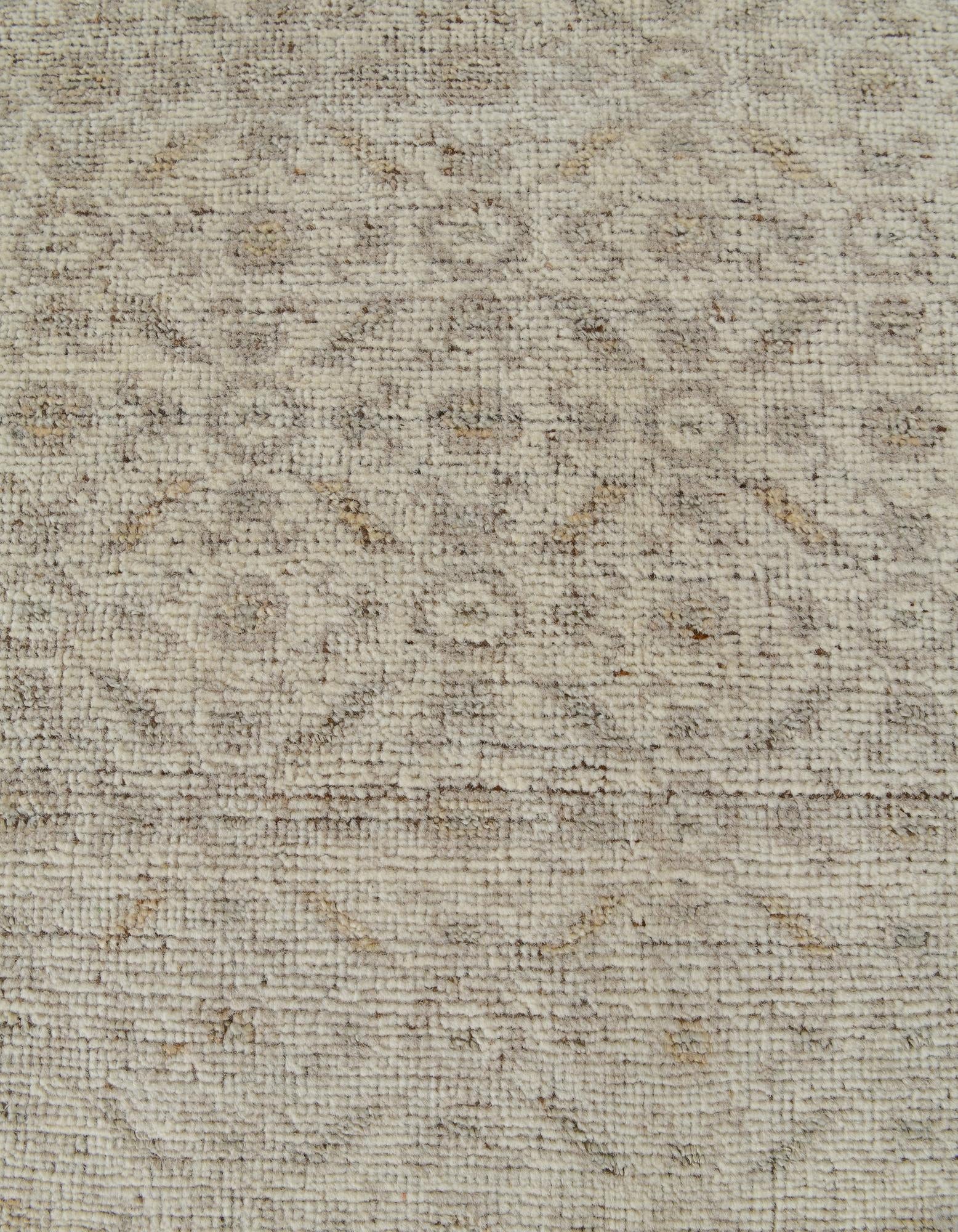 8' 3 x 10' 1 Hand Knotted Oushak Wool Rug