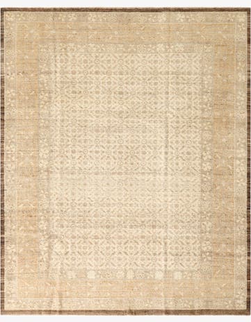 8' 3 x 10' 1 Hand Knotted Oushak Wool Rug