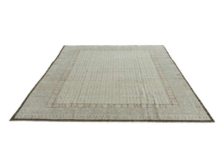9' 4 x 11' 11 Hand Knotted Oushak Wool Rug