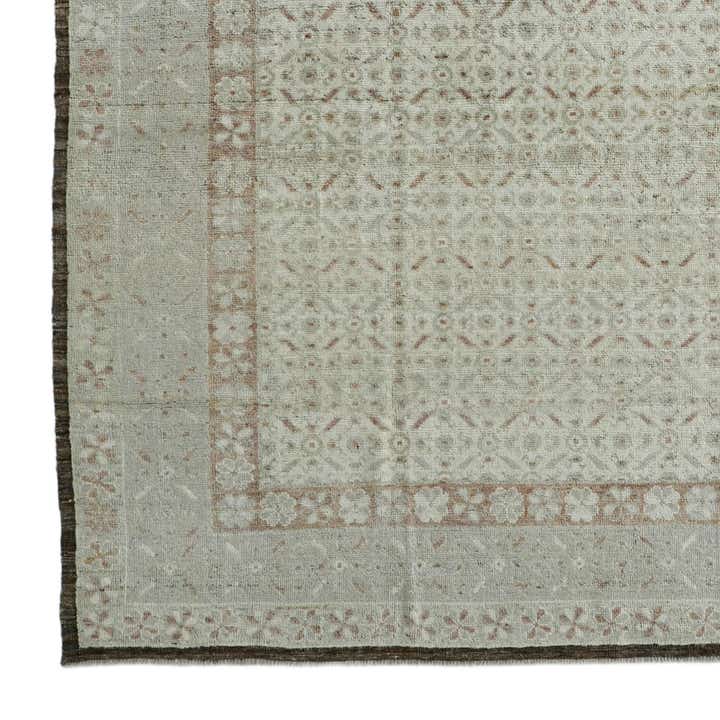 9' 4 x 11' 11 Hand Knotted Oushak Wool Rug