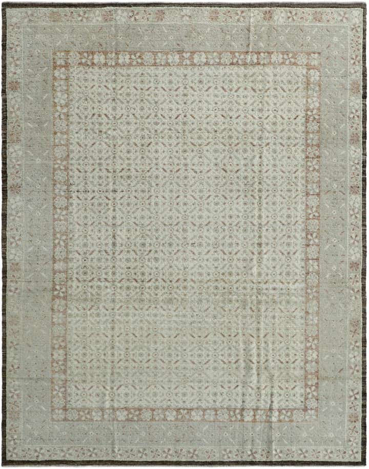 9' 4 x 11' 11 Hand Knotted Oushak Wool Rug
