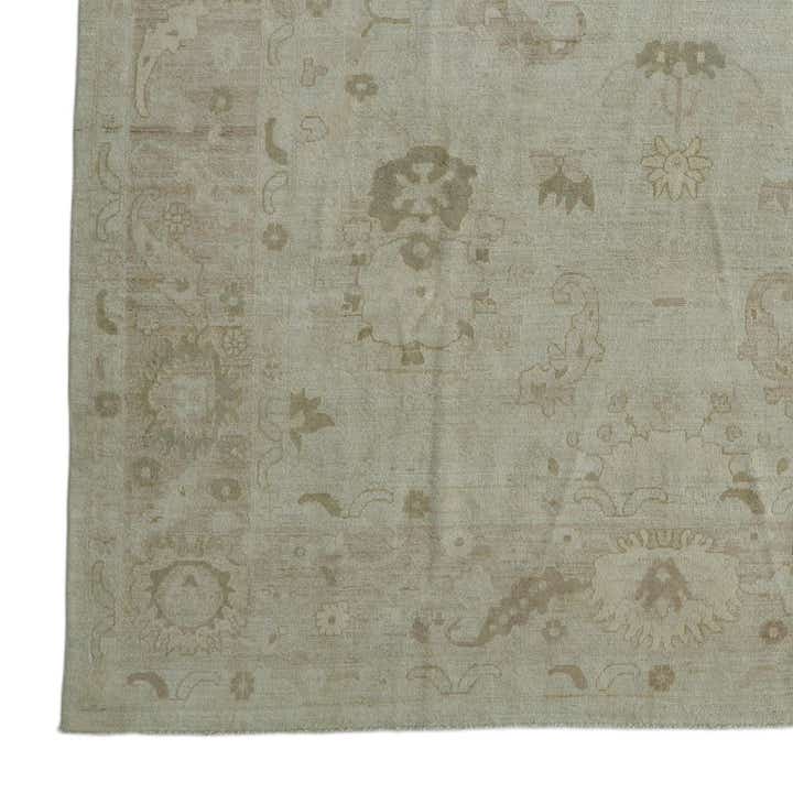 9' 10 x 13' 8 Hand Knotted Oushak Wool Rug