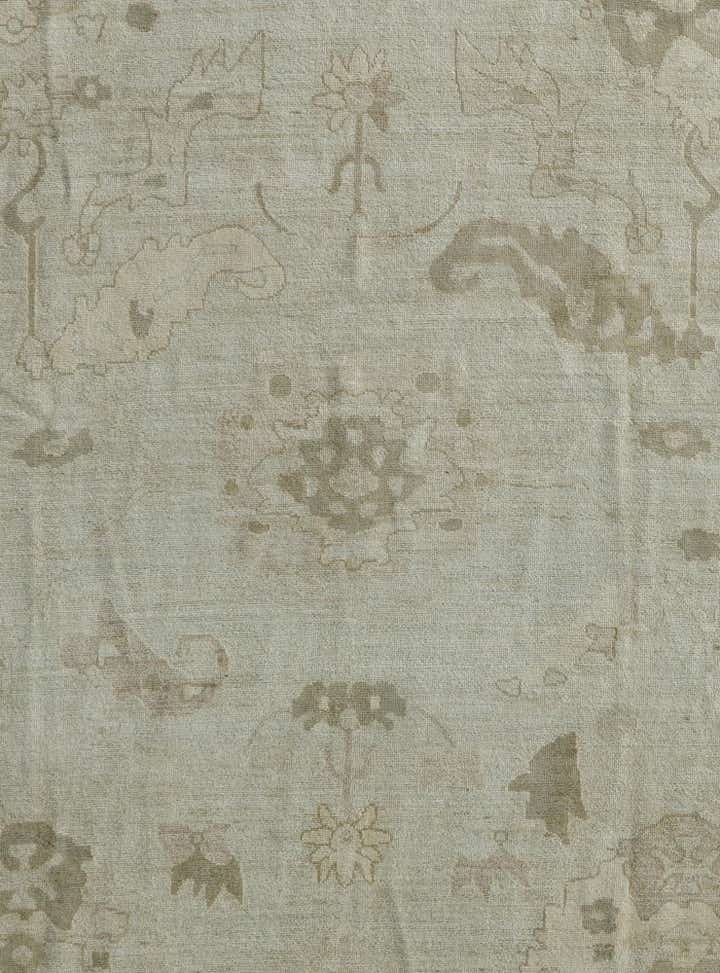 9' 10 x 13' 8 Hand Knotted Oushak Wool Rug