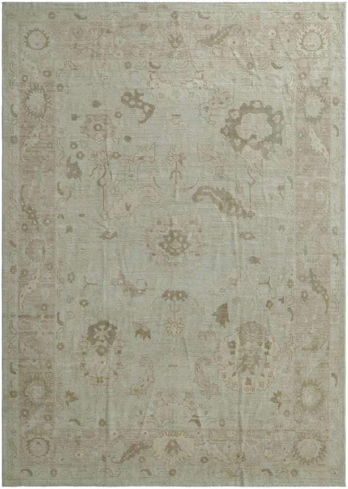 9' 10 x 13' 8 Hand Knotted Oushak Wool Rug