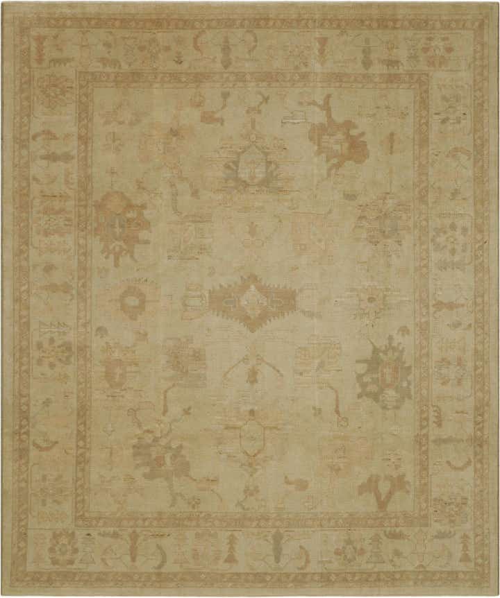8' 3 x 9' 11 Hand Knotted Oushak Wool Rug