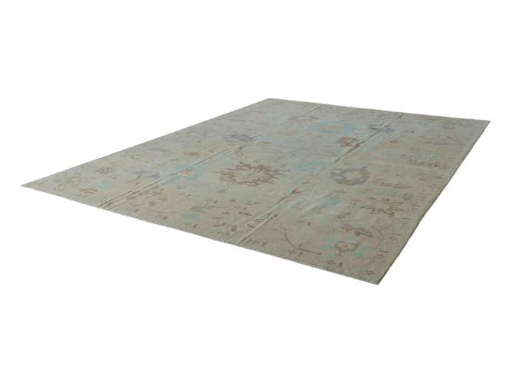 10' 4 x 13' 11 Hand Knotted Oushak Wool Rug