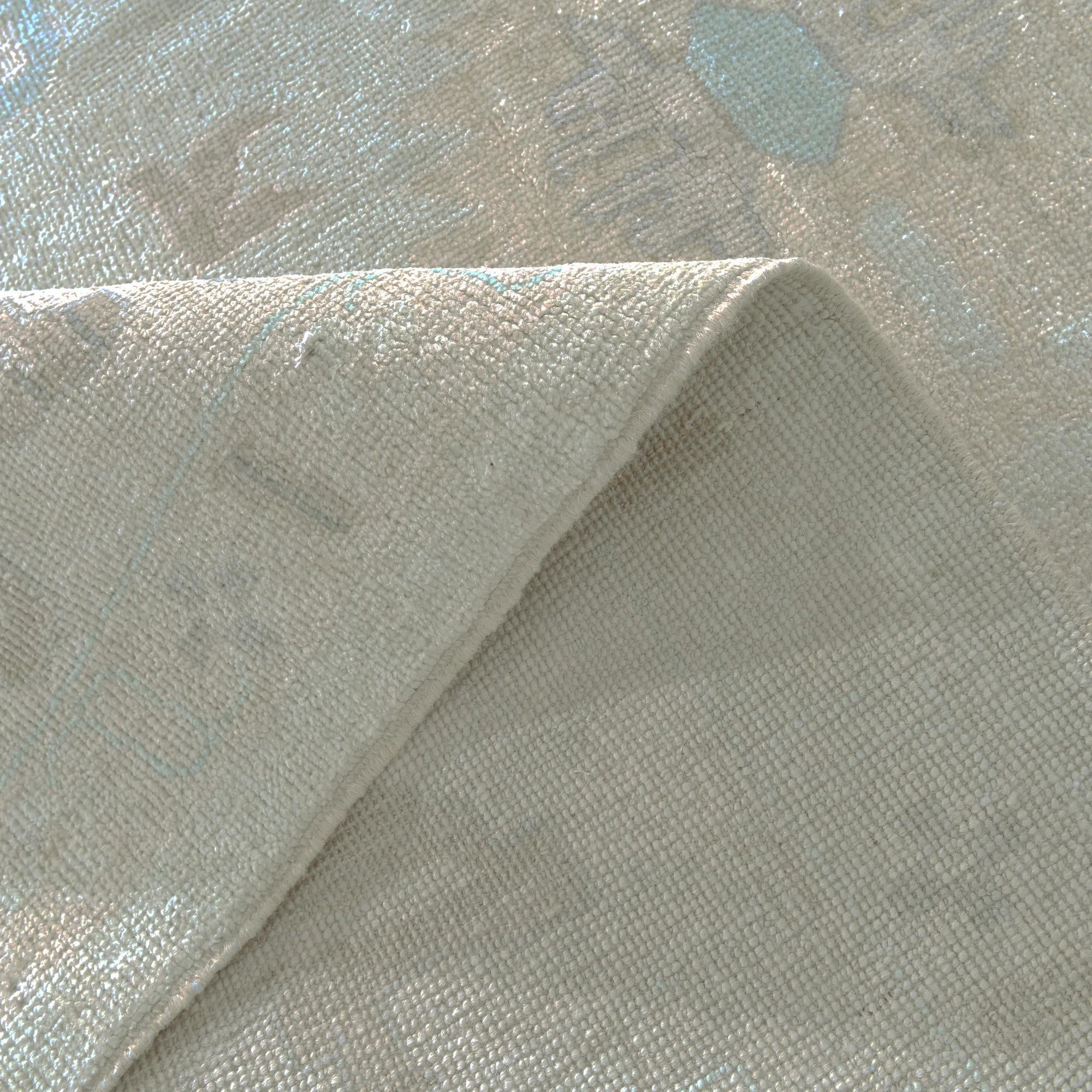 10' 4 x 13' 11 Hand Knotted Oushak Wool Rug