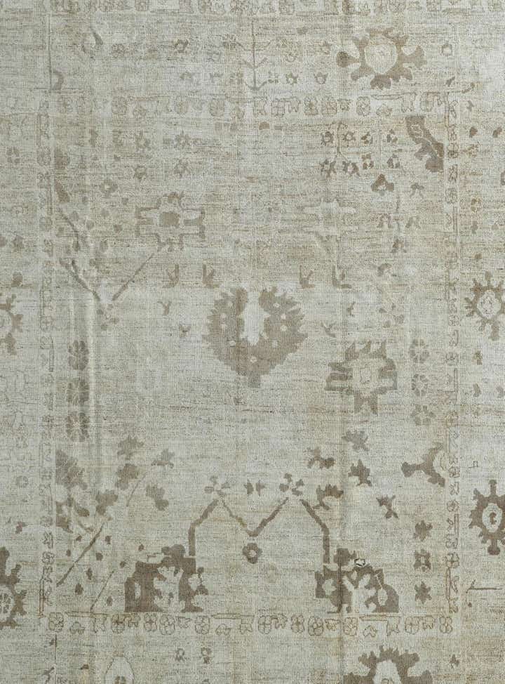9' 2 x 11' 8 Hand Knotted Oushak Wool Rug