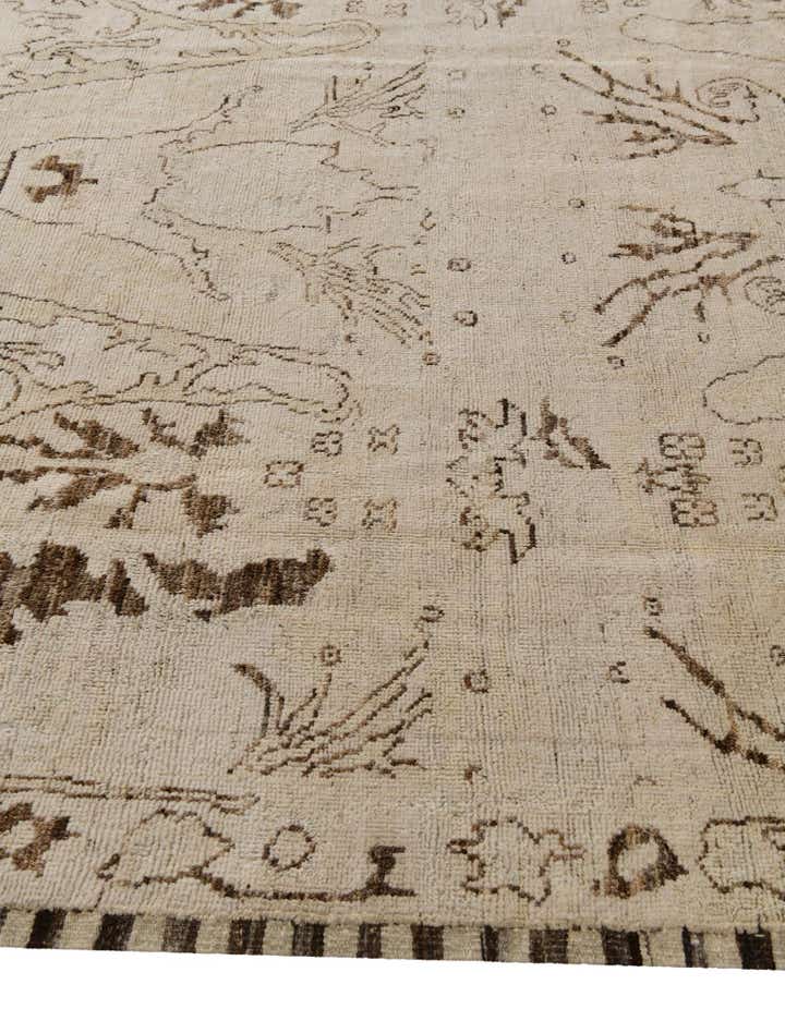 8' 2 x 10' 6 Hand Knotted Oushak Wool Rug