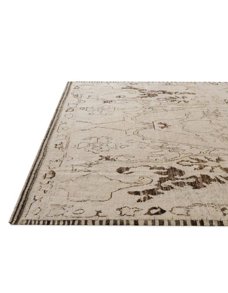 Detail image of 8' 2 x 10' 6 Hand Knotted Oushak Wool Rug