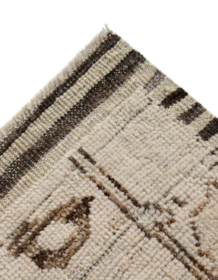 Detail image of 8' 2 x 10' 6 Hand Knotted Oushak Wool Rug