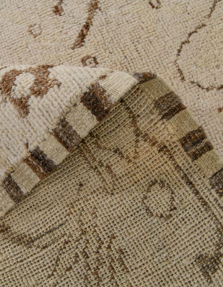 Detail image of 8' 2 x 10' 6 Hand Knotted Oushak Wool Rug