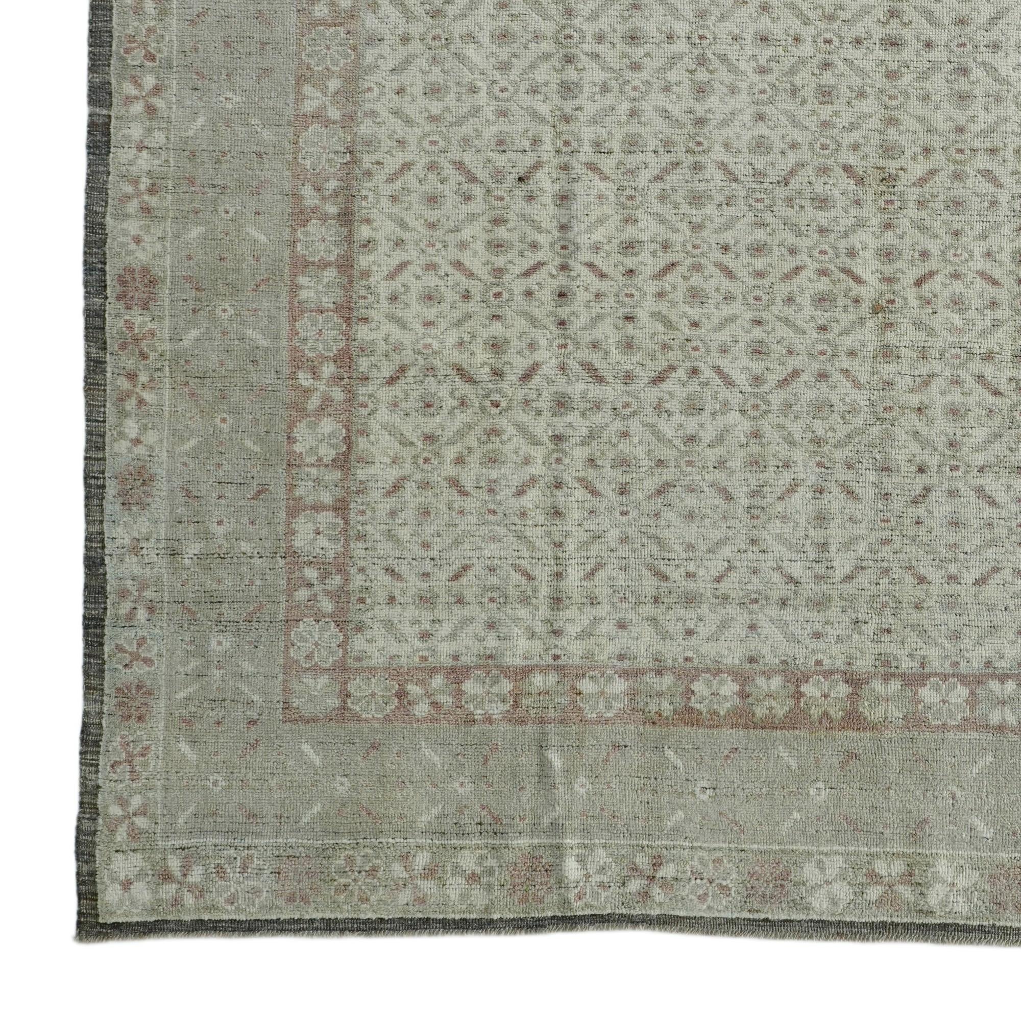 9' 5 x 11' 4 Hand Knotted Oushak Wool Rug