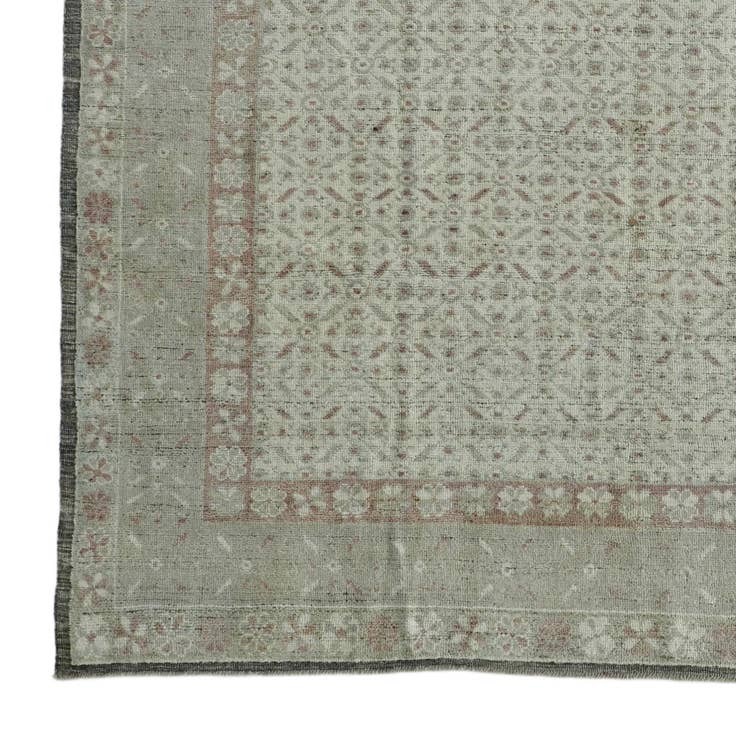 Detail image of 9' 5 x 11' 4 Hand Knotted Oushak Wool Rug