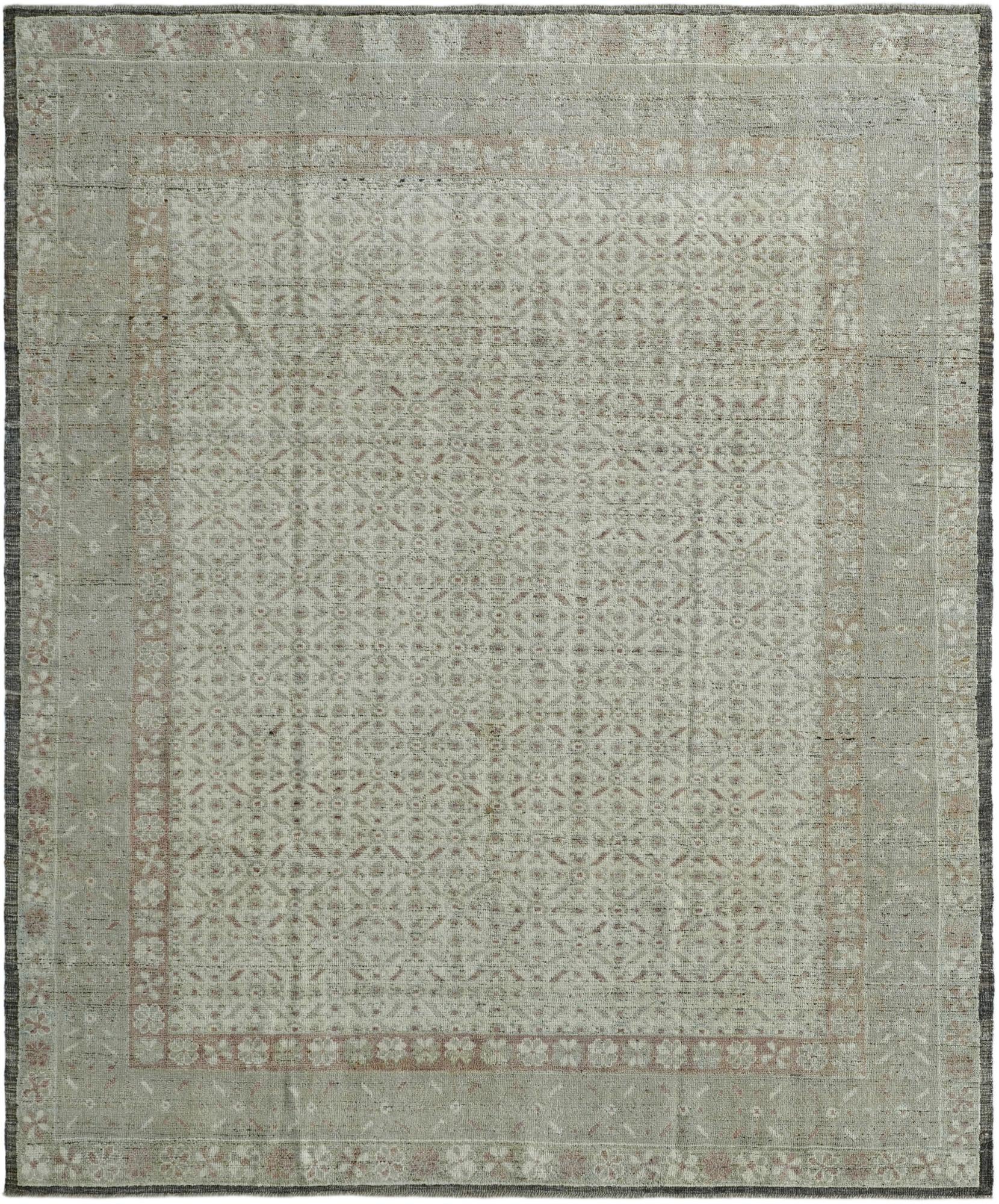 9' 5 x 11' 4 Hand Knotted Oushak Wool Rug