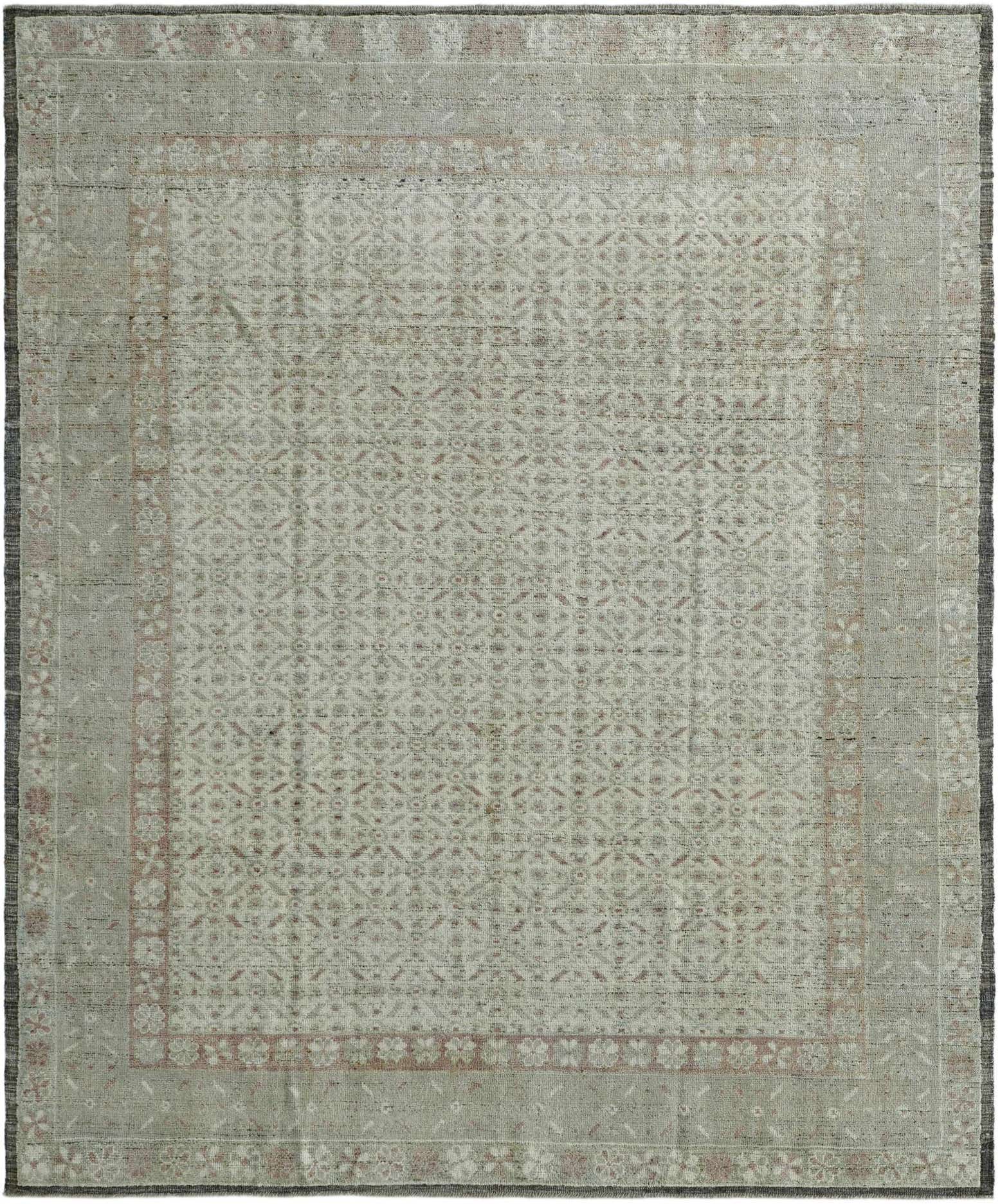 9' 5 x 11' 4 Hand Knotted Oushak Wool Rug