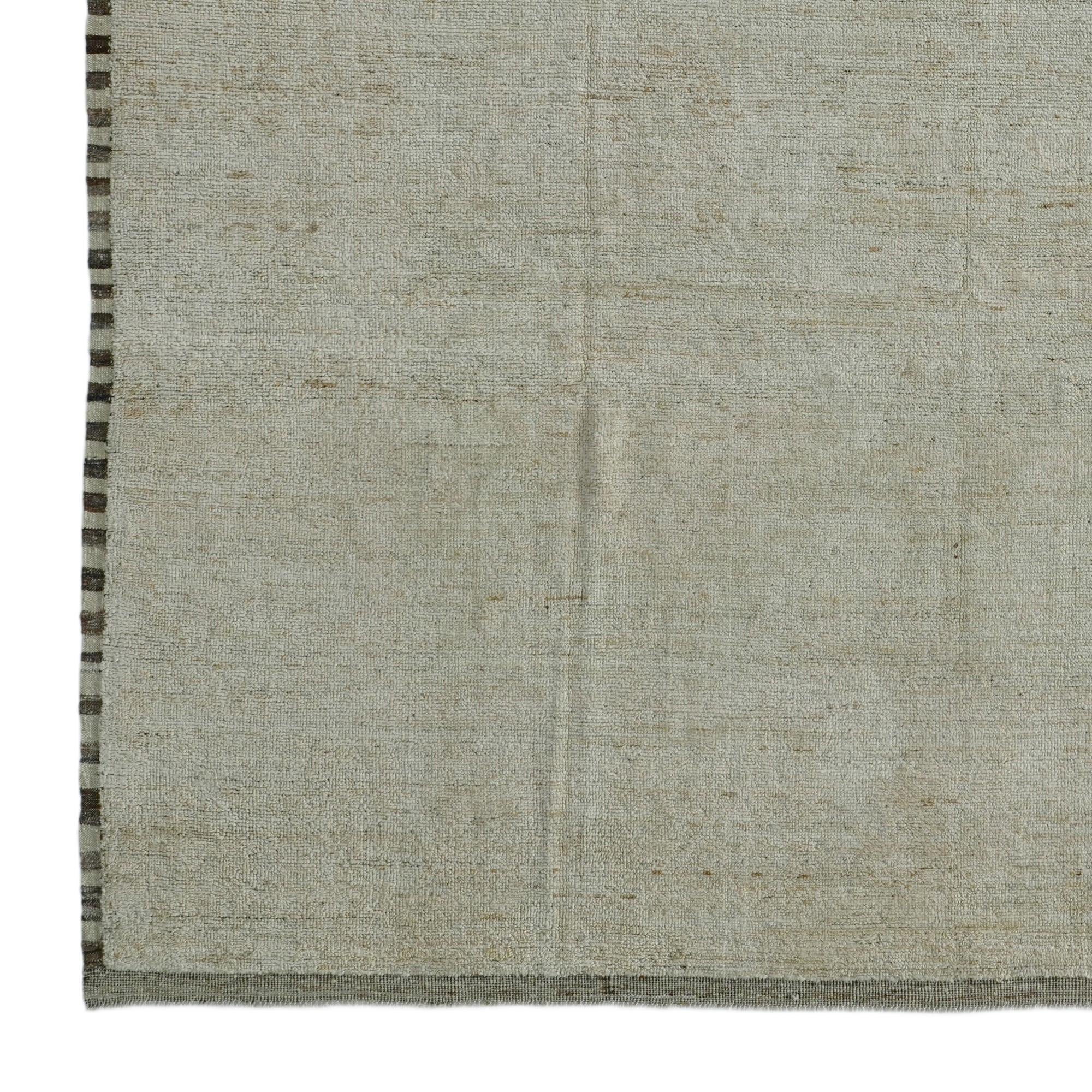 9' 5 x 12' 7 Hand Knotted Oushak Wool Rug