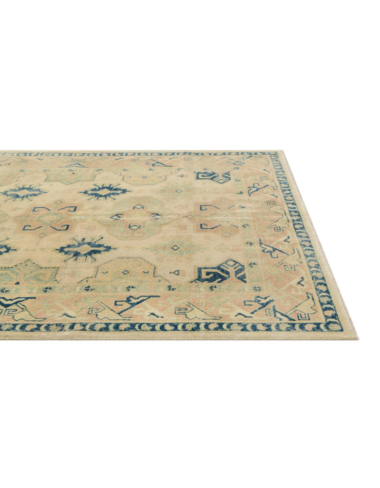 5' 7 x 7' 8 Hand Knotted Oushak Wool Rug