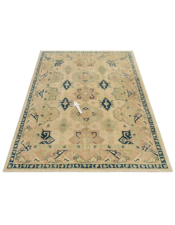 Detail image of 5' 7 x 7' 8  Hand Knotted Oushak Wool Rug