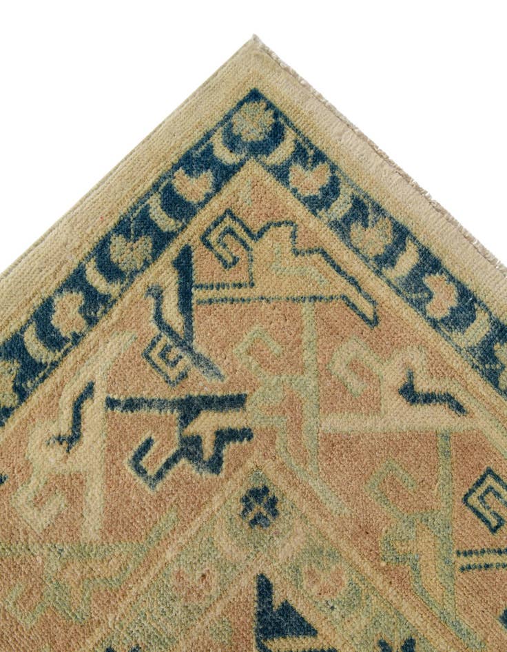 Detail image of 5' 7 x 7' 8 Hand Knotted Oushak Wool Rug