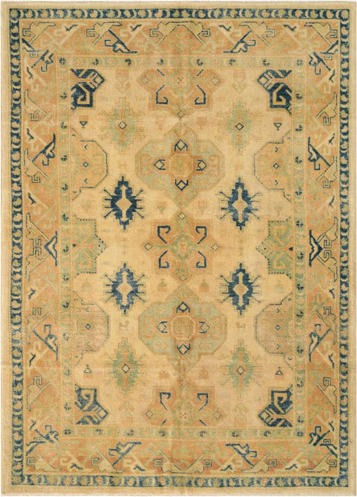 5' 7 x 7' 8 Hand Knotted Oushak Wool Rug