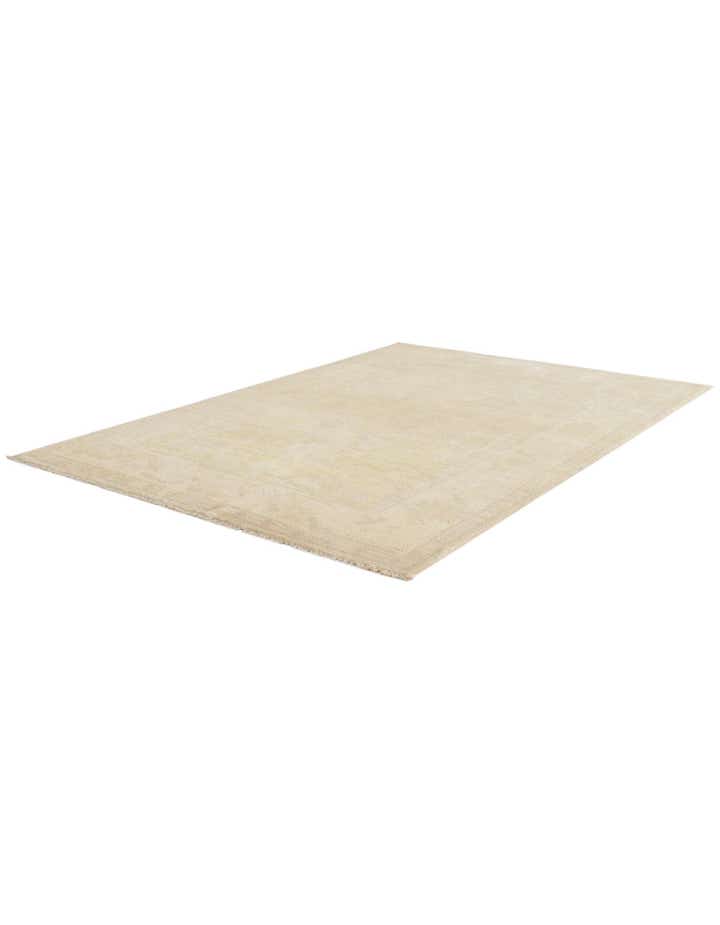 4' 2 x 6' 2 Hand Knotted Oushak Wool Rug