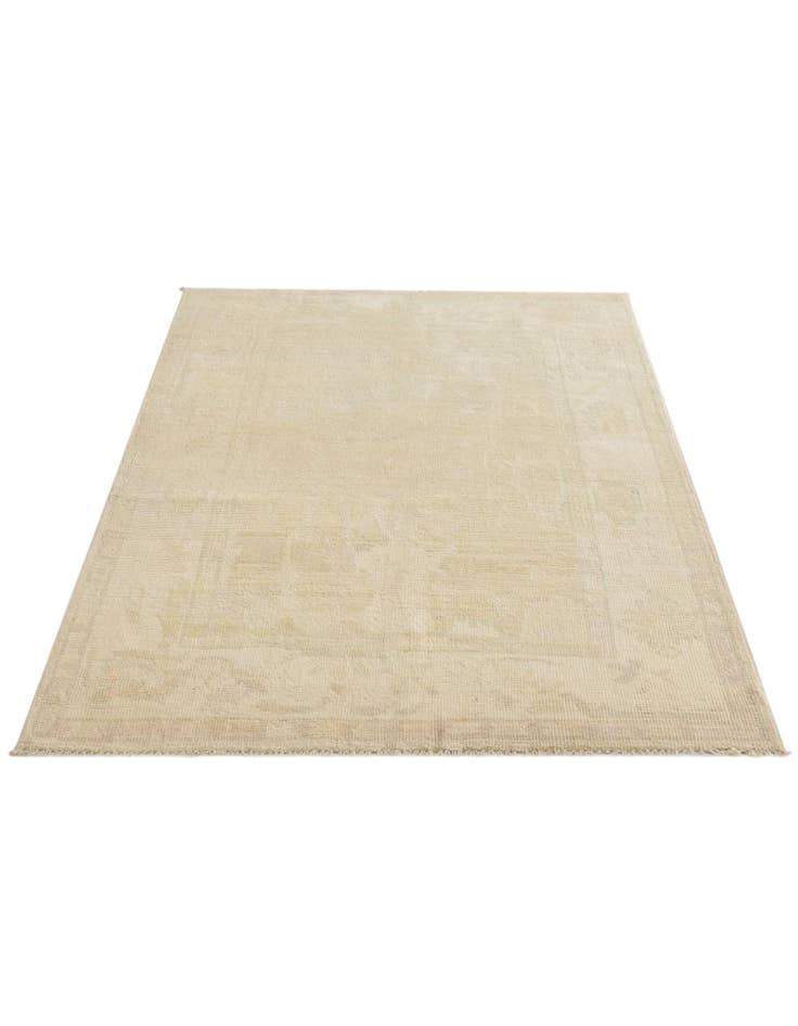 Detail image of 4' 2 x 6' 2 Hand Knotted Oushak Wool Rug