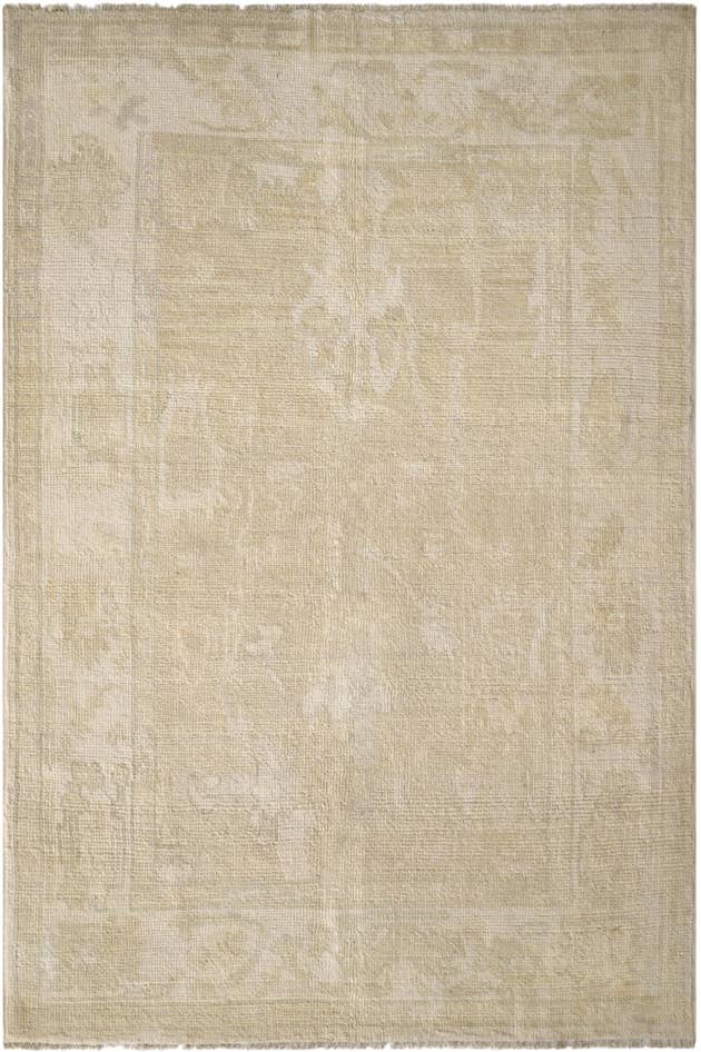 Detail image of 4' 2 x 6' 2 Hand Knotted Oushak Wool Rug