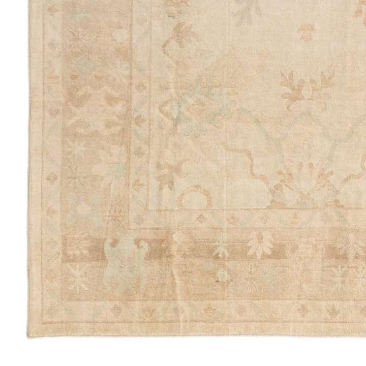 9' 1 x 12' 3 Hand Knotted Oushak Wool Rug