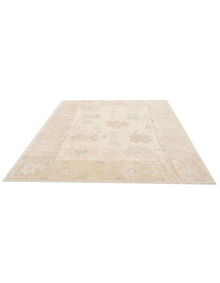 Detail image of 7' 11 x 9' 7 Hand Knotted Oushak Wool Rug