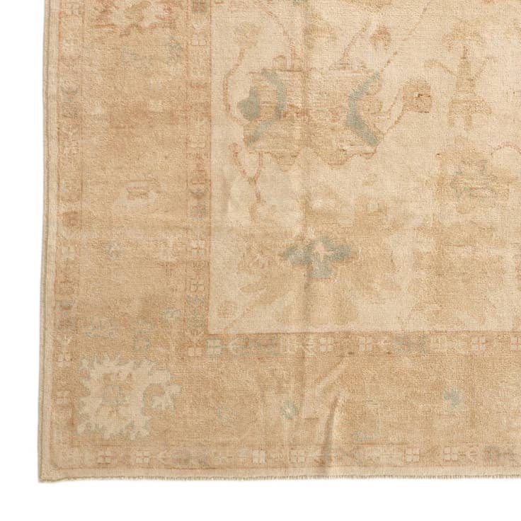 Detail image of 7' 11 x 9' 7 Hand Knotted Oushak Wool Rug